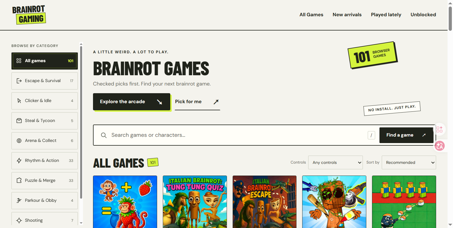 Brainrot Gaming screenshot