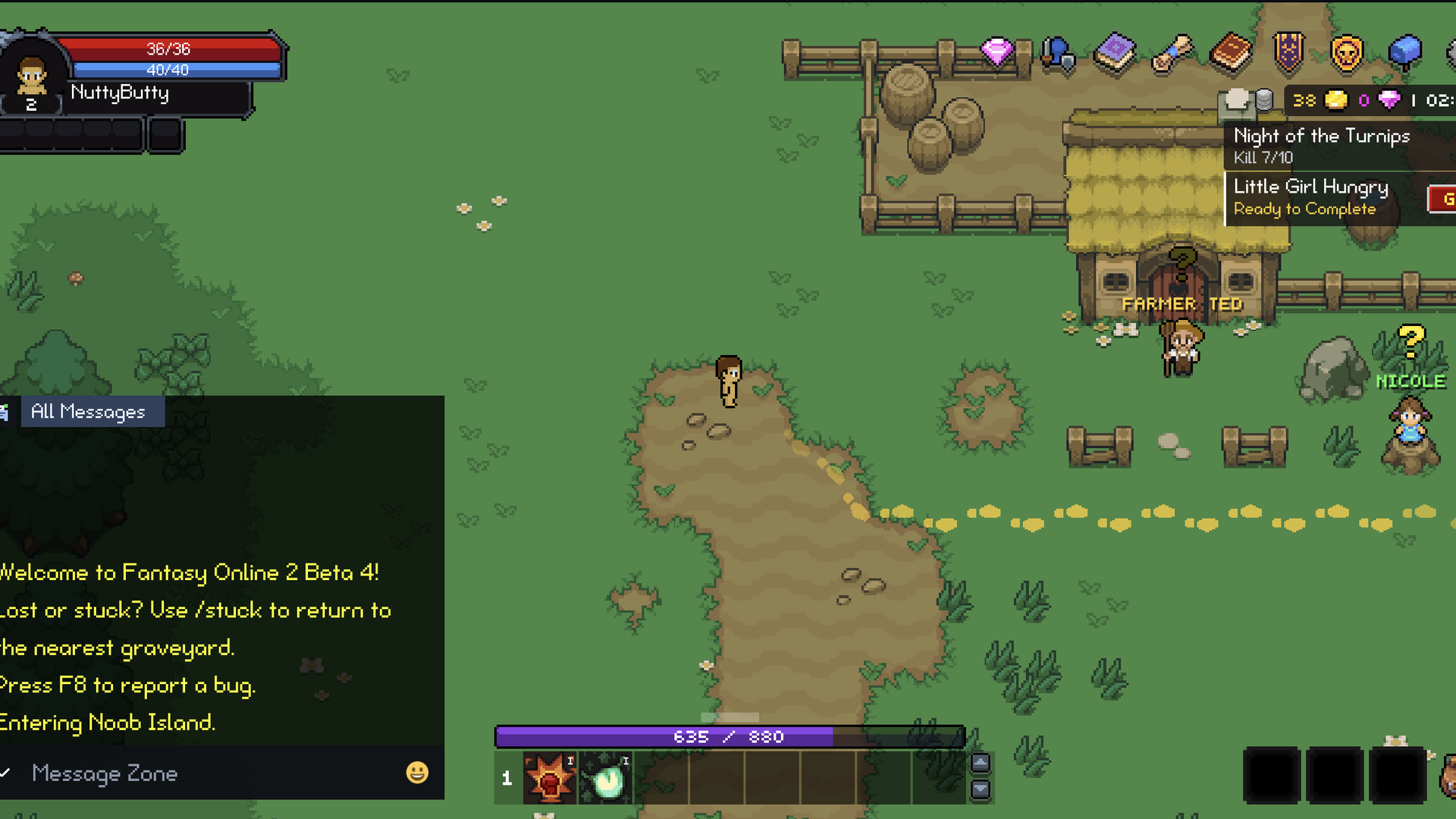 Fantasy Online 2 Database screenshot